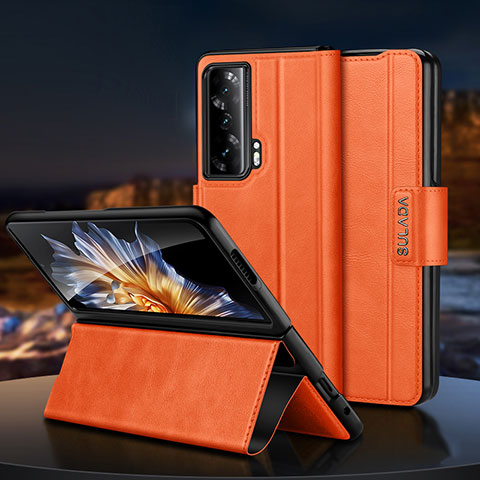 Handytasche Stand Schutzhülle Flip Leder Hülle SD1 für Huawei Honor Magic Vs Ultimate 5G Orange