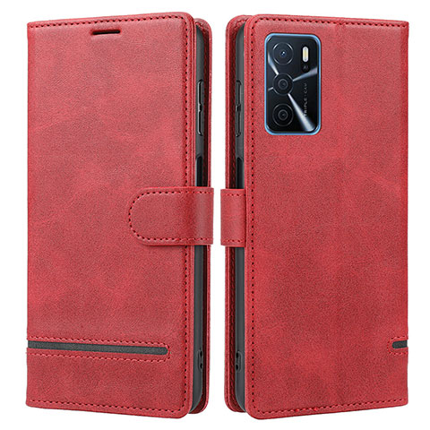 Handytasche Stand Schutzhülle Flip Leder Hülle SY1 für Oppo A16 Rot