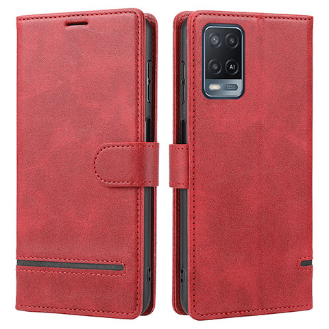 Handytasche Stand Schutzhülle Flip Leder Hülle SY1 für Oppo A54 4G Rot