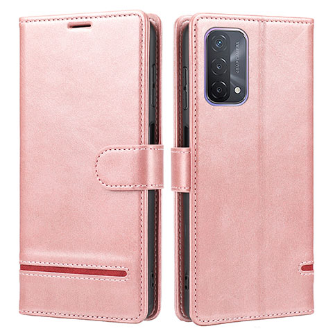 Handytasche Stand Schutzhülle Flip Leder Hülle SY1 für Oppo A54 5G Rosa