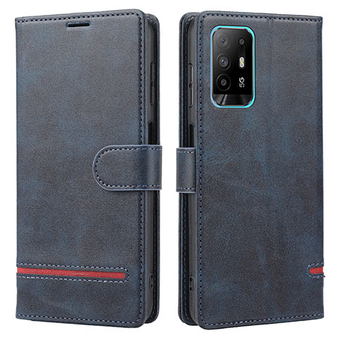 Handytasche Stand Schutzhülle Flip Leder Hülle SY1 für Oppo A94 5G Blau