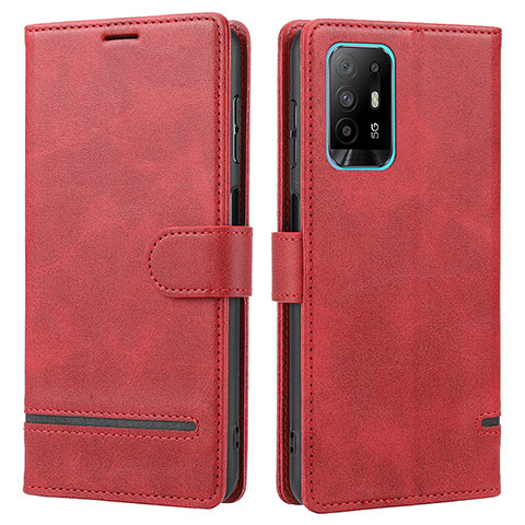 Handytasche Stand Schutzhülle Flip Leder Hülle SY1 für Oppo Reno5 Z 5G Rot