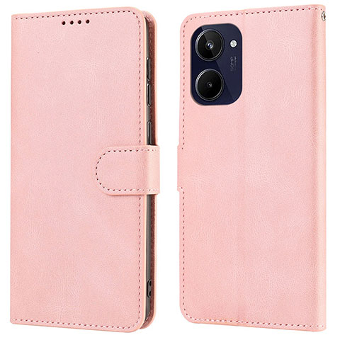 Handytasche Stand Schutzhülle Flip Leder Hülle SY1 für Realme 10 4G Rosa