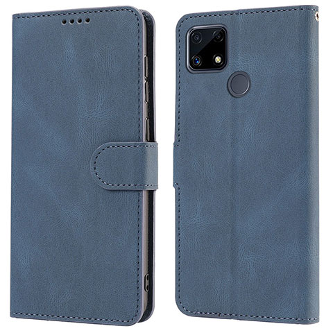 Handytasche Stand Schutzhülle Flip Leder Hülle SY1 für Realme C12 Blau