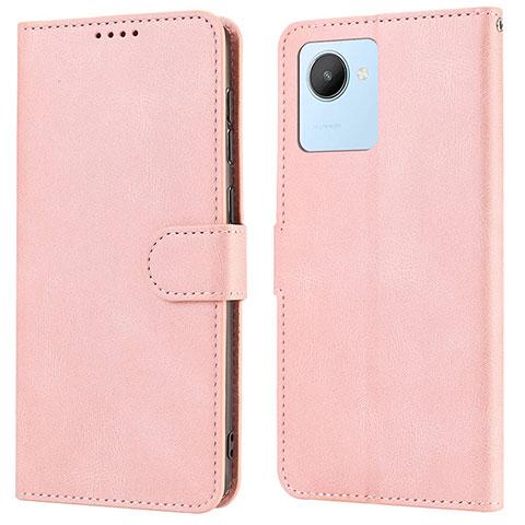 Handytasche Stand Schutzhülle Flip Leder Hülle SY1 für Realme C30 Rosa