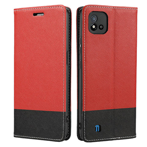 Handytasche Stand Schutzhülle Flip Leder Hülle SY2 für Realme C20 Rot