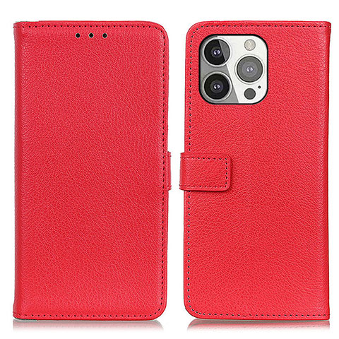 Handytasche Stand Schutzhülle Flip Leder Hülle T01 für Apple iPhone 13 Pro Max Rot