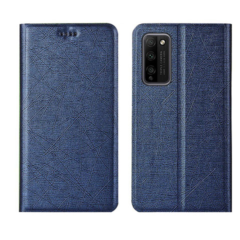 Handytasche Stand Schutzhülle Flip Leder Hülle T01 für Huawei Honor 30 Lite 5G Blau