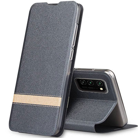 Handytasche Stand Schutzhülle Flip Leder Hülle T01 für Huawei Honor V30 Pro 5G Grau