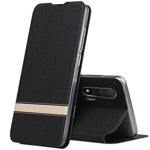 Handytasche Stand Schutzhülle Flip Leder Hülle T01 für Huawei Nova 6 5G Schwarz