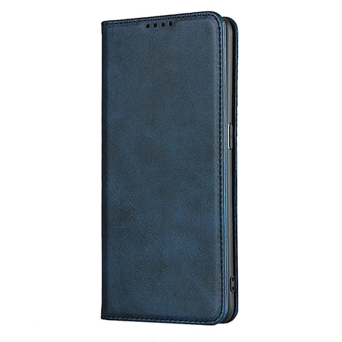 Handytasche Stand Schutzhülle Flip Leder Hülle T01 für Oppo Find X2 Pro Blau