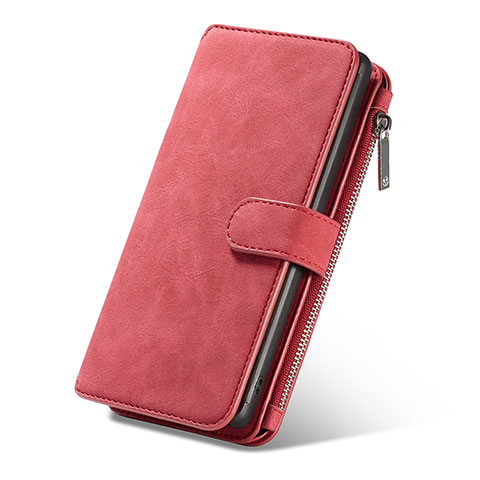Handytasche Stand Schutzhülle Flip Leder Hülle T01 für Samsung Galaxy Note 10 Rot