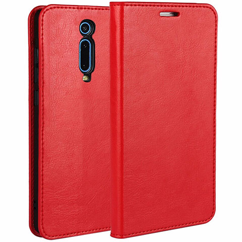 Handytasche Stand Schutzhülle Flip Leder Hülle T01 für Xiaomi Mi 9T Pro Rot