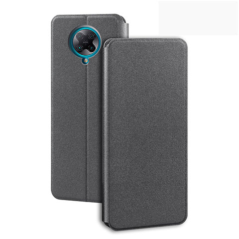 Handytasche Stand Schutzhülle Flip Leder Hülle T01 für Xiaomi Redmi K30 Pro Zoom Grau