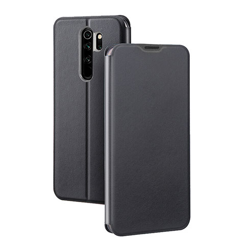 Handytasche Stand Schutzhülle Flip Leder Hülle T01 für Xiaomi Redmi Note 8 Pro Schwarz