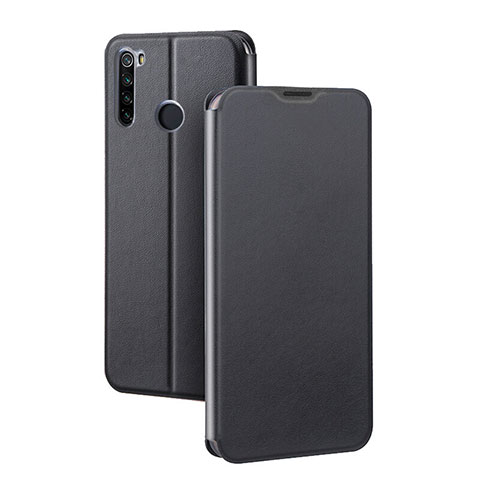 Handytasche Stand Schutzhülle Flip Leder Hülle T01 für Xiaomi Redmi Note 8 Schwarz