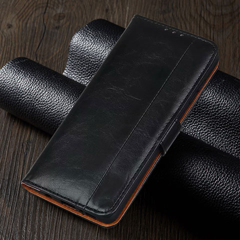 Handytasche Stand Schutzhülle Flip Leder Hülle T01 für Xiaomi Redmi Note 9 Pro Max Schwarz