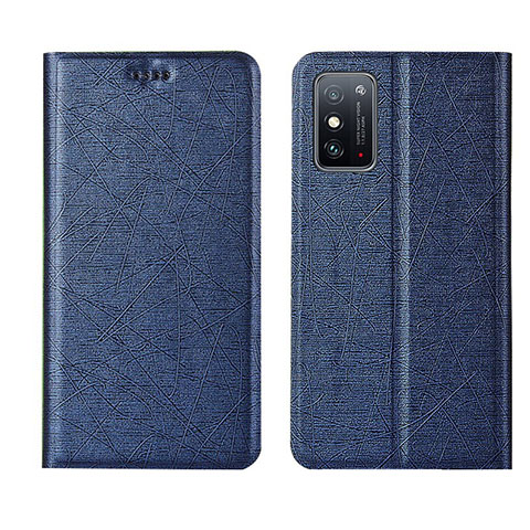 Handytasche Stand Schutzhülle Flip Leder Hülle T02 für Huawei Honor X10 Max 5G Blau