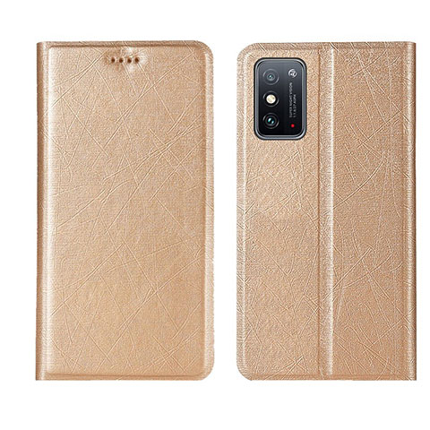 Handytasche Stand Schutzhülle Flip Leder Hülle T02 für Huawei Honor X10 Max 5G Gold