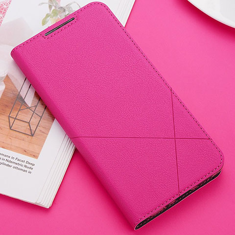 Handytasche Stand Schutzhülle Flip Leder Hülle T02 für Huawei Nova 5 Pink