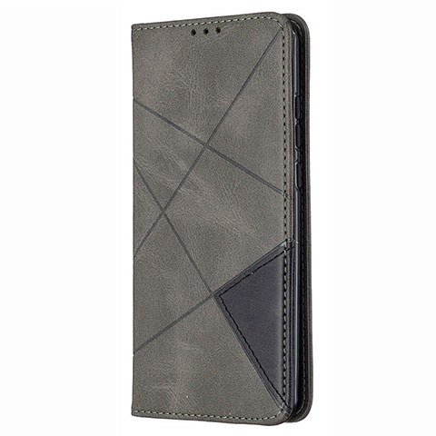 Handytasche Stand Schutzhülle Flip Leder Hülle T02 für Huawei P Smart (2020) Grau