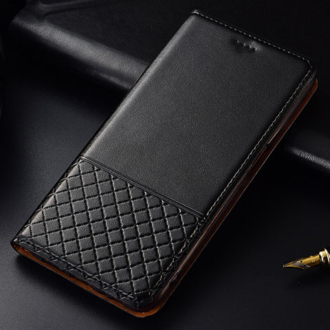 Handytasche Stand Schutzhülle Flip Leder Hülle T02 für OnePlus 7T Pro Schwarz