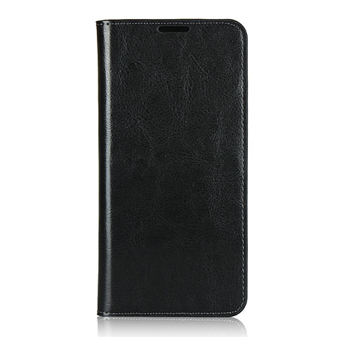 Handytasche Stand Schutzhülle Flip Leder Hülle T02 für Oppo F15 Schwarz