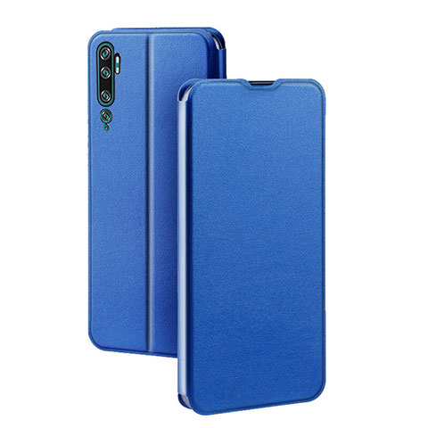 Handytasche Stand Schutzhülle Flip Leder Hülle T02 für Xiaomi Mi Note 10 Pro Blau