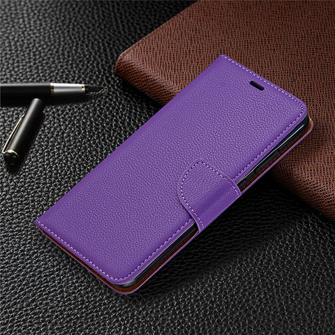Handytasche Stand Schutzhülle Flip Leder Hülle T02 für Xiaomi Redmi 10X 4G Violett