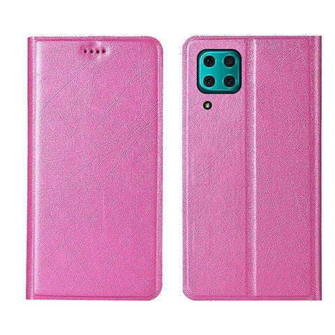 Handytasche Stand Schutzhülle Flip Leder Hülle T03 für Huawei Nova 7i Rosa