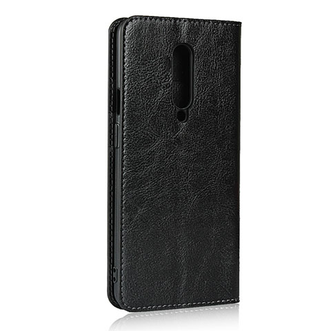 Handytasche Stand Schutzhülle Flip Leder Hülle T03 für OnePlus 7T Pro Schwarz