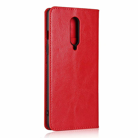 Handytasche Stand Schutzhülle Flip Leder Hülle T03 für OnePlus 8 Rot