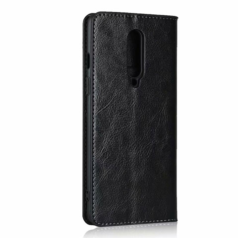 Handytasche Stand Schutzhülle Flip Leder Hülle T03 für OnePlus 8 Schwarz