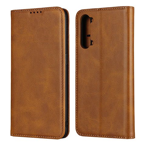 Handytasche Stand Schutzhülle Flip Leder Hülle T03 für Oppo A91 Orange