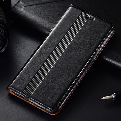 Handytasche Stand Schutzhülle Flip Leder Hülle T03 für Samsung Galaxy Note 10 Plus 5G Schwarz