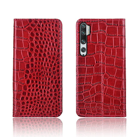 Handytasche Stand Schutzhülle Flip Leder Hülle T03 für Xiaomi Mi Note 10 Pro Rot