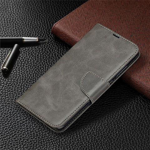 Handytasche Stand Schutzhülle Flip Leder Hülle T03 für Xiaomi Redmi 10X 4G Grau