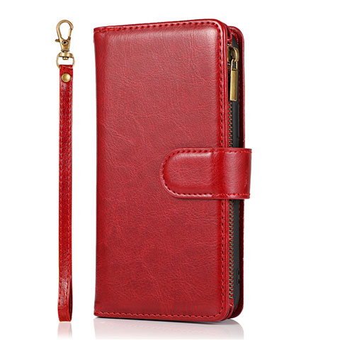 Handytasche Stand Schutzhülle Flip Leder Hülle T04 für Apple iPhone 12 Pro Rot