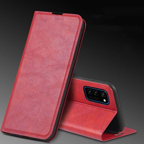 Handytasche Stand Schutzhülle Flip Leder Hülle T04 für Huawei Honor V30 Pro 5G Rot