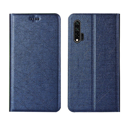 Handytasche Stand Schutzhülle Flip Leder Hülle T04 für Huawei Nova 6 5G Blau