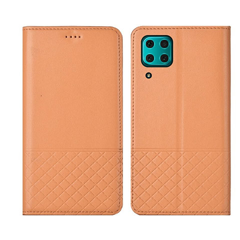 Handytasche Stand Schutzhülle Flip Leder Hülle T04 für Huawei Nova 7i Orange