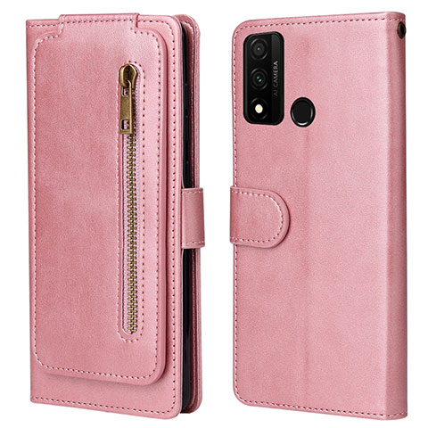 Handytasche Stand Schutzhülle Flip Leder Hülle T04 für Huawei P Smart (2020) Rosegold