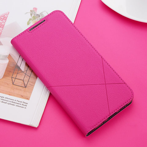 Handytasche Stand Schutzhülle Flip Leder Hülle T04 für Huawei P20 Lite (2019) Pink