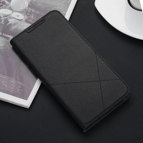 Handytasche Stand Schutzhülle Flip Leder Hülle T04 für Huawei P20 Lite (2019) Schwarz