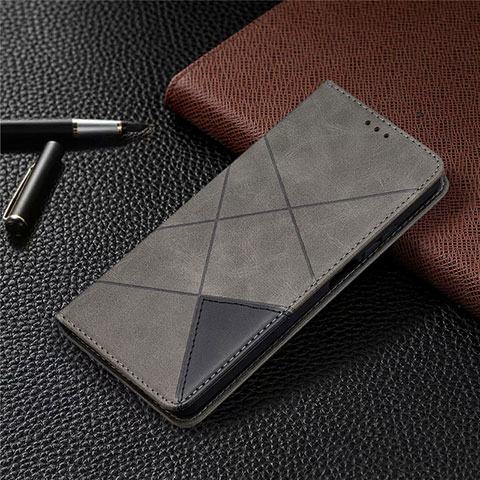 Handytasche Stand Schutzhülle Flip Leder Hülle T04 für Xiaomi Mi 10T Lite 5G Grau