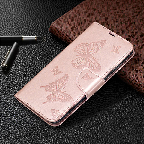 Handytasche Stand Schutzhülle Flip Leder Hülle T04 für Xiaomi Redmi 10X 4G Rosegold