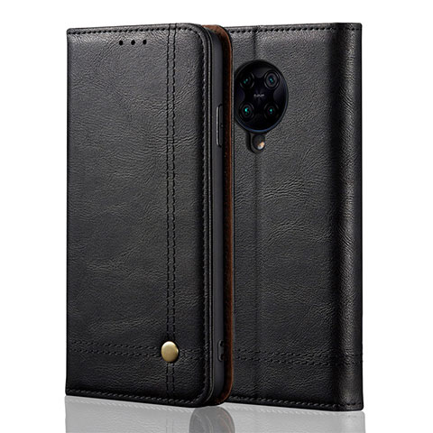 Handytasche Stand Schutzhülle Flip Leder Hülle T04 für Xiaomi Redmi K30 Pro 5G Schwarz