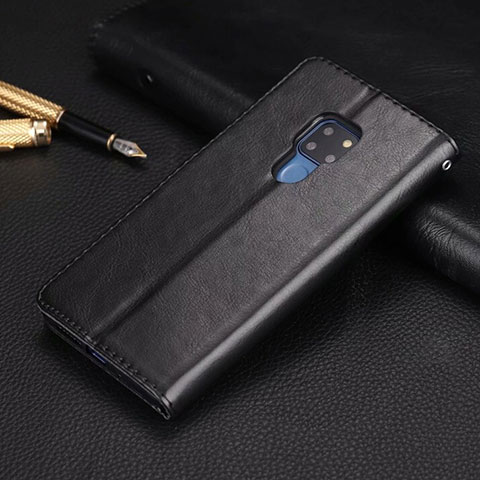 Handytasche Stand Schutzhülle Flip Leder Hülle T05 für Huawei Mate 20 X 5G Schwarz