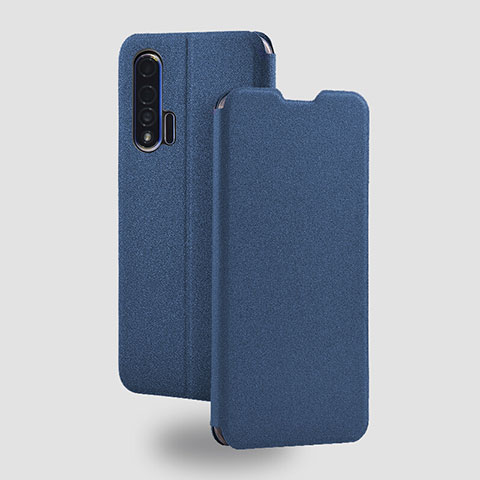 Handytasche Stand Schutzhülle Flip Leder Hülle T05 für Huawei Nova 6 5G Blau