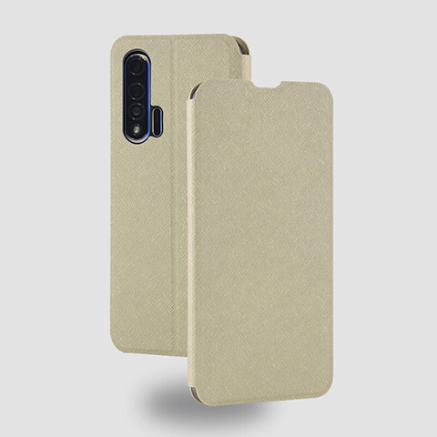 Handytasche Stand Schutzhülle Flip Leder Hülle T05 für Huawei Nova 6 Gold